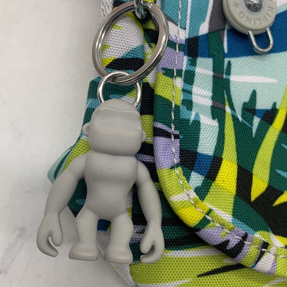 Kipling Yellow Blue Nylon Small Crossbody with gorilla MCB4900 - Picture 4 of 14